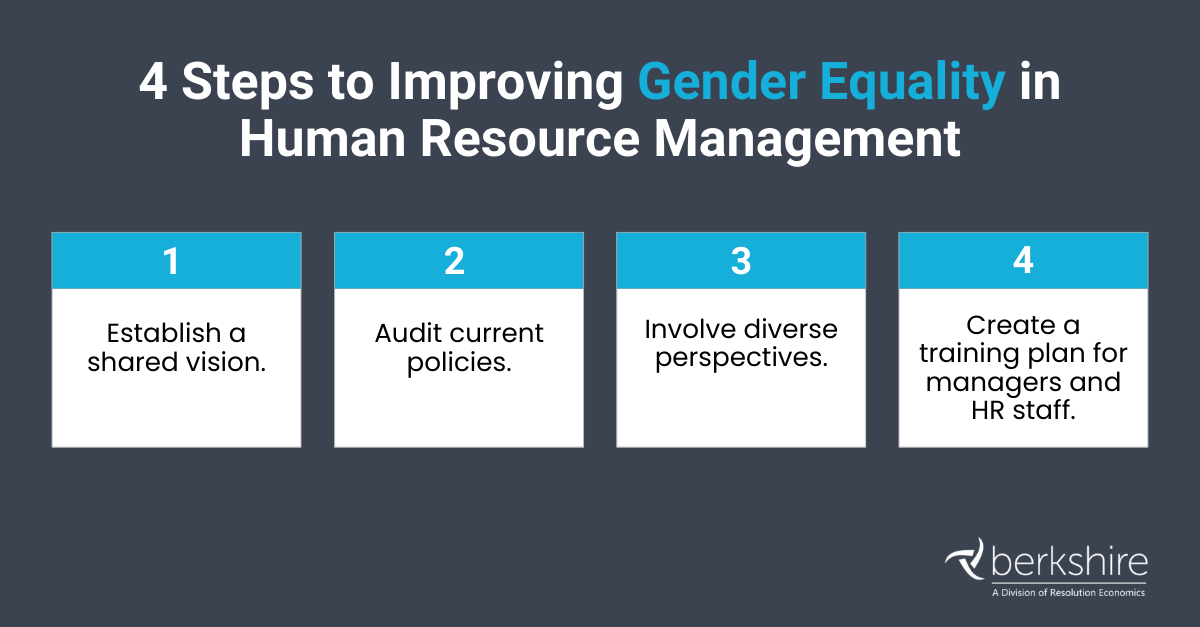 4 Steps to Improving Gender Equality in Human Resource Management
