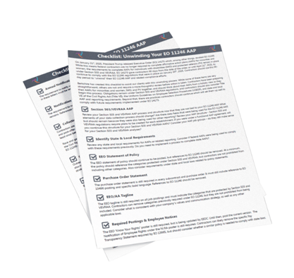 Checklist Unwinding Your EO 11246 AAP - Mock Up Flyers - white bg