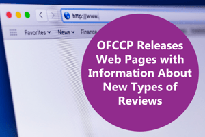 OFCCP Releases Web Pages with Info About New Types of Reviews