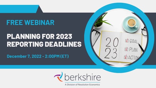 Planning for 2023 Reporting Deadlines - December 2022 Webinar - Promo Image