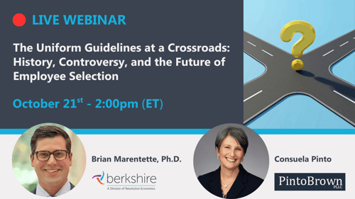 The Uniform Guidelines at a Crossroads - October 2026 Webinar - Promo Banner Image