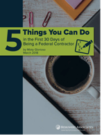 5 Things You Can Do in the First 30 Days