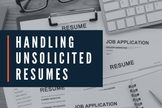 handling unsolicited resumes